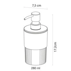 Sealskin Zeepdispenser Brave Staand Donkerroze 10 Sealskin Zeepdispenser Brave Staand Donkerroze -Gamma Badkamer Winkel 123 3479