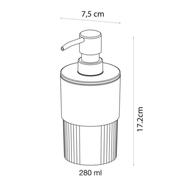 Sealskin zeepdispenser Brave staand donkerroze Sealskin Zeepdispenser Brave Staand Donkerroze -Gamma Badkamer Winkel 123 3479