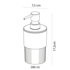 Sealskin Zeepdispenser Brave Staand Donkerroze 12 Sealskin Zeepdispenser Brave Staand Donkerroze -Gamma Badkamer Winkel 123 3481