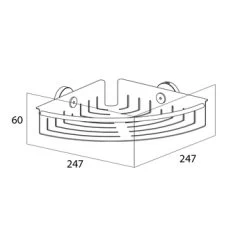 Tiger Hoekkorf Boston Groot RVS -Gamma Badkamer Winkel 123 3503