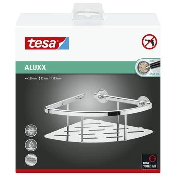 Tesa Doucherek Aluxx Hoek Enkel met Bodemplaat Tesa Doucherek Aluxx Hoek Enkel Met Bodemplaat -Gamma Badkamer Winkel 123 3579