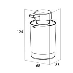 Tiger Vrijstaande Zeepdispenser Tune RVS -Gamma Badkamer Winkel 123 3600