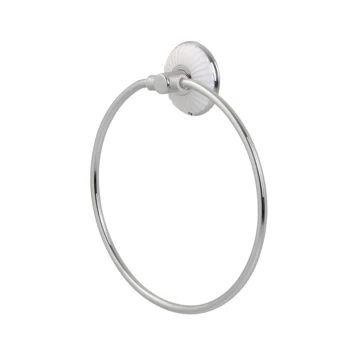 Tiger Ivy beweegbare handdoekring chroom/wit Tiger Ivy Beweegbare Handdoekring Chroom/wit -Gamma Badkamer Winkel 123 3619