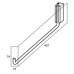 Tiger Handdoekrek Cliqit Donkergrijs RVS -Gamma Badkamer Winkel 123 3648