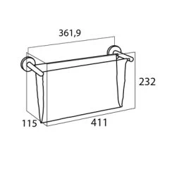 Tiger Magazine Houder Boston RVS Glans -Gamma Badkamer Winkel 123 3672