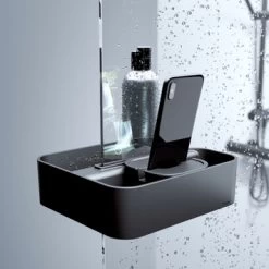 Tiger Douchemand Voor Douchewand 2-store Zwart -Gamma Badkamer Winkel 123 3682