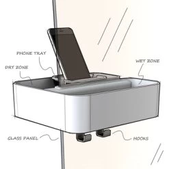 Tiger Douchemand Voor Douchewand 2-store Wit 5 Tiger Douchemand Voor Douchewand 2-store Wit -Gamma Badkamer Winkel 123 3686
