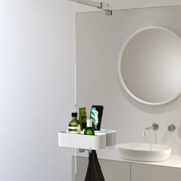 Tiger douchemand voor douchewand 2-store wit Tiger Douchemand Voor Douchewand 2-store Wit -Gamma Badkamer Winkel 123 3688