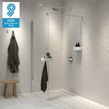 Tiger douchemand voor douchewand 2-store wit Tiger Douchemand Voor Douchewand 2-store Wit -Gamma Badkamer Winkel 123 3689