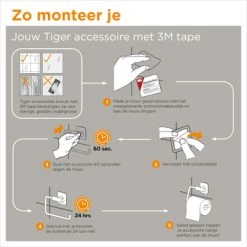 Tiger Haak Tune Zwart -Gamma Badkamer Winkel 123 3701