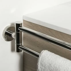 Tiger Dubbel Handdoekrek Boston Met Draaibare Armen Chroom -Gamma Badkamer Winkel 123 3721