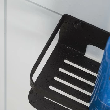 Tiger Douchemand Met Haak Caddy Zwart Tiger Douchemand Met Haak Caddy Zwart -Gamma Badkamer Winkel 123 3755