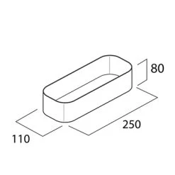 Tiger Wandrek/douchemand 2-store 25cm Zwart 16 Tiger Wandrek/douchemand 2-store 25cm Zwart -Gamma Badkamer Winkel 123 3774