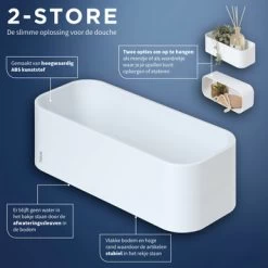 Tiger Wandrek/douchemand 2-store 25cm Wit 15 Tiger Wandrek/douchemand 2-store 25cm Wit -Gamma Badkamer Winkel 123 3803