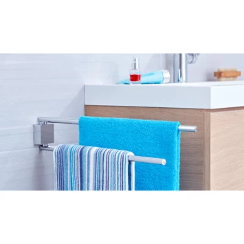 Tesa Handdoekhouder Ekkro 2-armig Flexibel Tesa Handdoekhouder Ekkro 2-armig Flexibel -Gamma Badkamer Winkel 123 3930