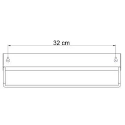 Sealskin Brix Wandrek Met Handdoekrek 35 Cm Wit -Gamma Badkamer Winkel 123 3960