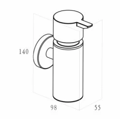 Marho Zeepdispenser Luxor Geborsteld Rvs 4 Marho Zeepdispenser Luxor Geborsteld Rvs -Gamma Badkamer Winkel 123 3982