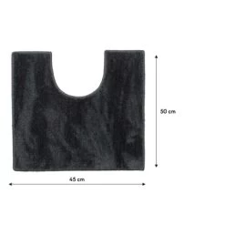Sealskin Toiletmat Doux 45x50cm Donkergrijs -Gamma Badkamer Winkel 123 4019