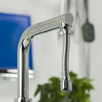 Tiger Splash kraanslang Supreme met waterbesparende keukendouche en kogelgewricht 1/2" Tiger Splash Kraanslang Supreme Met Waterbesparende Keukendouche En Kogelgewricht 1/2" -Gamma Badkamer Winkel 123 402