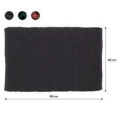 Sealskin Badmat Delhi 60x90cm Donkergrijs 8 Sealskin Badmat Delhi 60x90cm Donkergrijs -Gamma Badkamer Winkel 123 4056