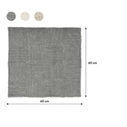 Sealskin Badmat Reverse 60x60cm Grijs -Gamma Badkamer Winkel 123 4225