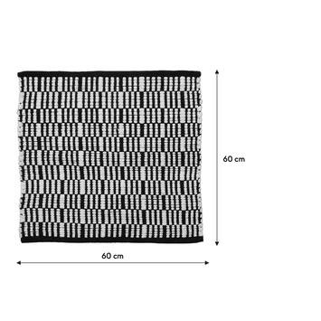 Sealskin badmat bandra 60x60cm zwart Sealskin Badmat Bandra 60x60cm Zwart -Gamma Badkamer Winkel 123 4338