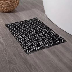 Sealskin Badmat Boho 60x90cm Zwart 5 Sealskin Badmat Boho 60x90cm Zwart -Gamma Badkamer Winkel 123 4458