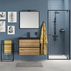 Tiger S-line Frame Spiegel 60x70 Cm Mat Zwart -Gamma Badkamer Winkel 123 4644