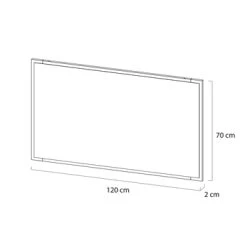 Tiger S-line Frame Spiegel 120x70 Cm Mat Zwart -Gamma Badkamer Winkel 123 4658