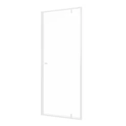 Sealskin Contour Draaideur Voor Nis 90x200 Cm, 6 Mm Helder Veiligheidsglas Met Antikalklaag Mat Wit -Gamma Badkamer Winkel 123 4753