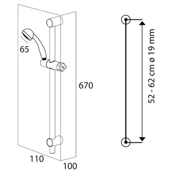 Tiger Doucheset Splash Como met Glijstang Chroom Tiger Doucheset Splash Como Met Glijstang Chroom -Gamma Badkamer Winkel 123 4829