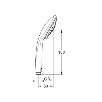 Grohe Handdouche Vitalio Joy Ø11 cm 3 Standen Chroom Grohe Handdouche Vitalio Joy Ø11 Cm 3 Standen Chroom -Gamma Badkamer Winkel 123 4907