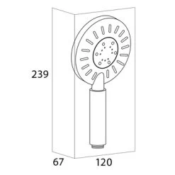 Tiger Handdouche Akcent Chroom -Gamma Badkamer Winkel 123 4955