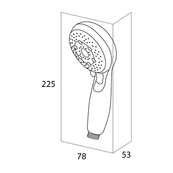 Tiger Splash Eco handdouche Malaga waterbesparend chroom Tiger Splash Eco Handdouche Malaga Waterbesparend Chroom -Gamma Badkamer Winkel 123 4984