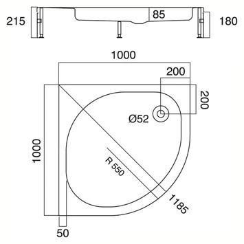 Sealskin by sealskin Optimo douchebak inbouw kwartrond acryl wit 100x100c m Sealskin By Sealskin Optimo Douchebak Inbouw Kwartrond Acryl Wit 100x100c M -Gamma Badkamer Winkel 123 5121