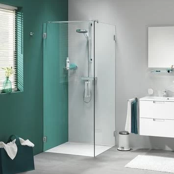 Sealskin Douchewand voor Swingdeur I AM 200x90 cm Chroom Sealskin Douchewand Voor Swingdeur I AM 200x90 Cm Chroom -Gamma Badkamer Winkel 123 5154