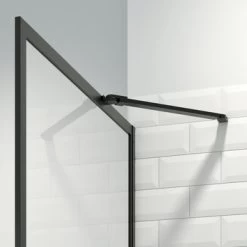 SEALSKIN Inloopdouche A3 Contour Zwart 138x200cm -Gamma Badkamer Winkel 123 5176