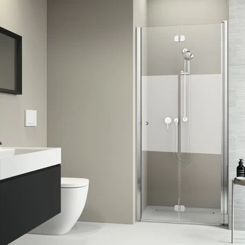 Sealskin Vouwdeur voor Nis Code R 90x197 cm met Gesatineerde Band Sealskin Vouwdeur Voor Nis Code R 90x197 Cm Met Gesatineerde Band -Gamma Badkamer Winkel 123 5235