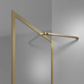 Sealskin Inloopdouche type A3 Contour 118x200 cm Goud geborsteld Sealskin Inloopdouche Type A3 Contour 118x200 Cm Goud Geborsteld -Gamma Badkamer Winkel 123 5242