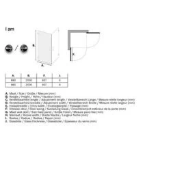 Sealskin Swingdeur Voor Hoekinstap I AM 200x100 Cm RVS -Gamma Badkamer Winkel 123 5301