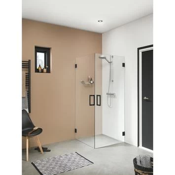 Sealskin Swingdeur voor Hoekinstap I AM 90x200 cm Zwart Sealskin Swingdeur Voor Hoekinstap I AM 90x200 Cm Zwart -Gamma Badkamer Winkel 123 5370