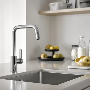 Grohe keukenkraan Start hoge U-uitloop QuickFix supersteel (RVS look) Grohe Keukenkraan Start Hoge U-uitloop QuickFix Supersteel (RVS Look) -Gamma Badkamer Winkel 123 539