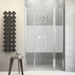 Sealskin Swingdeur Voor Nis Code R 3-delig 140x197 Cm Met Gesatineerde Band