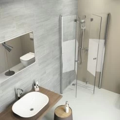 Sealskin Douchecabine Code Hoekinstap Vouwdeur 80x197 Cm Met Gesatineerde Band