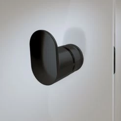 Sealskin Draaideur Met Zijwand Hooked , 90x90 Cm Breed, 200 Cm Hoog, Mat Zwart -Gamma Badkamer Winkel 123 5431