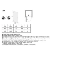 Sealskin Swingdeur Voor Nis I AM 200x80 Cm Chroom 7 Sealskin Swingdeur Voor Nis I AM 200x80 Cm Chroom -Gamma Badkamer Winkel 123 5457