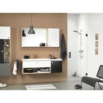 Sealskin Swingdeur voor Nis I AM 90x200 cm Zwart Sealskin Swingdeur Voor Nis I AM 90x200 Cm Zwart -Gamma Badkamer Winkel 123 5465