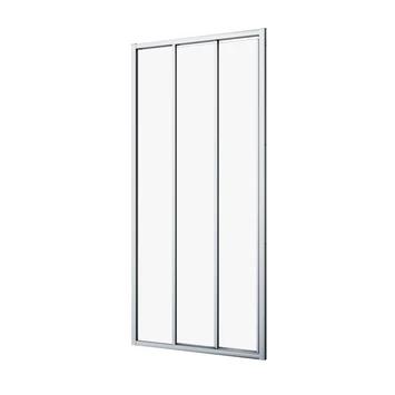 Sealskin Hooked Driedelige schuifdeur 80x200 cm, 6 mm helder veiligheidsglas met antikalklaag Zilver hoogglans Sealskin Hooked Driedelige Schuifdeur 80x200 Cm, 6 Mm Helder Veiligheidsglas Met Antikalklaag Zilver Hoogglans -Gamma Badkamer Winkel 123 5497