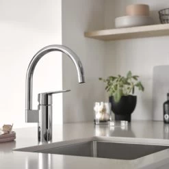 Grohe Keukenkraan Start Hoge Uitloop QuickFix Chroom -Gamma Badkamer Winkel 123 557