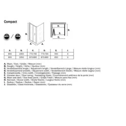 Sealskin Douchecabine Met Vouwdeur Compact 80x195 Cm Chroom -Gamma Badkamer Winkel 123 5592